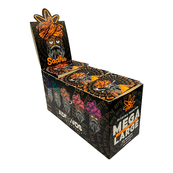 Caixa Piteira Sadhu Mega Large Night Vergê Atacado - 24 Blocos