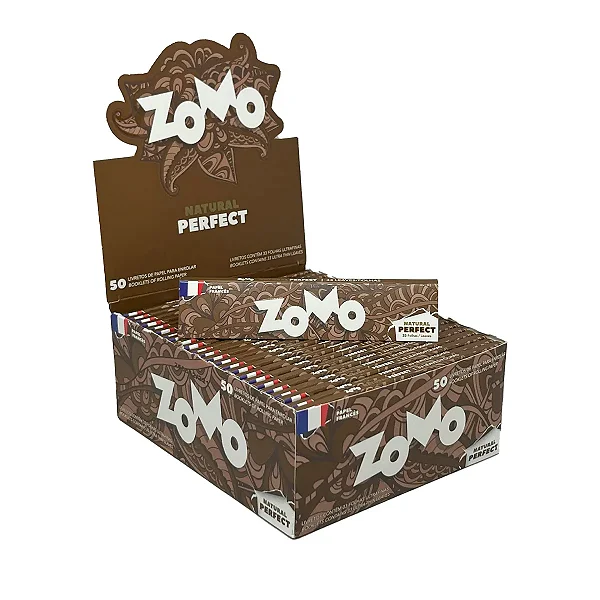 Caixa de Seda Zomo Brown Natural Perfect King Size C/50