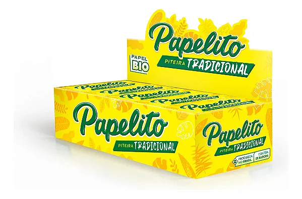 Caixa de Piteira Papelito Tradicional 25 Livretos
