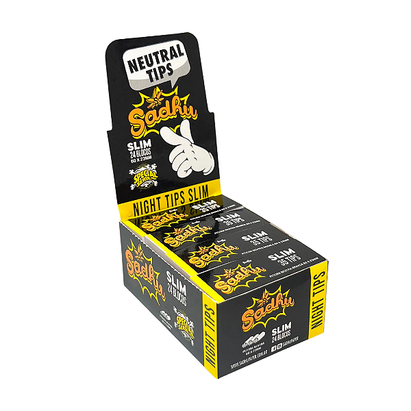 Caixa Piteira Sadhu Night Slim 60x23 Atacado - 24 Blocos