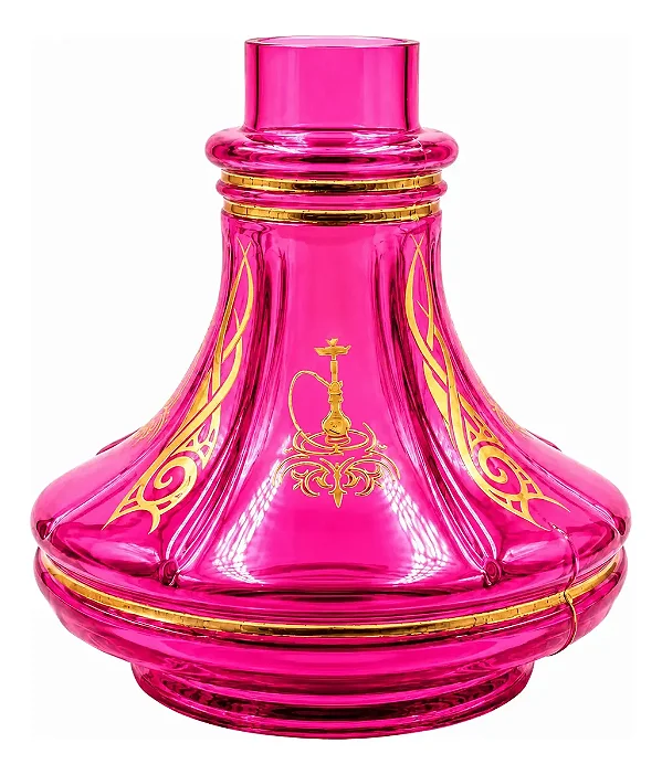 Vaso Narguile Pequeno Aladin Reforçado Rosa Pink