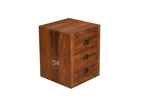 Mesa de Cabeceira 3 Gavetas