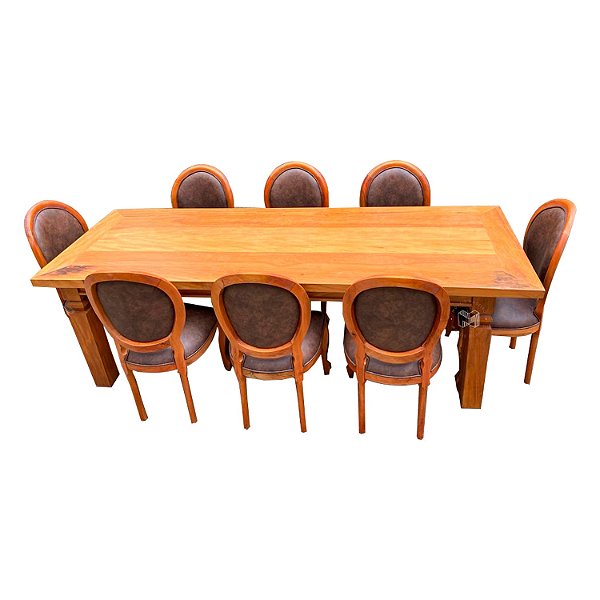 Jogo de Mesa Mineira com Cadeira Medalhão