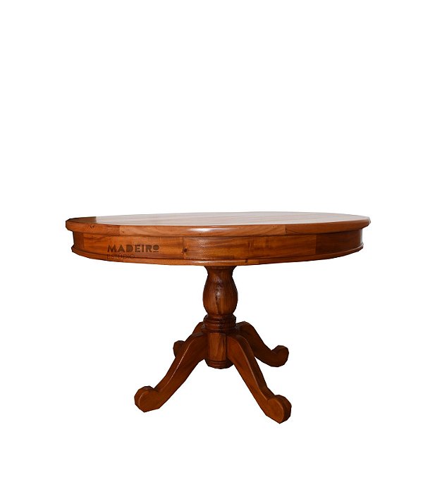 Mesa de Jantar Redonda Pé Torneado