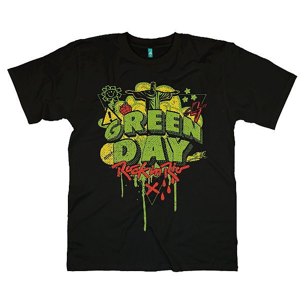 Camiseta - Green Day Brasil - Rock in Rio
