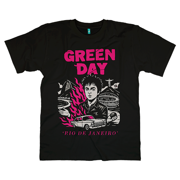 Camiseta - Green Day Brasil - Rio de Janeiro