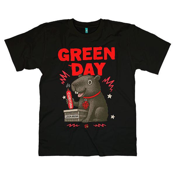 Camiseta - Green Day Brasil - Curitiba