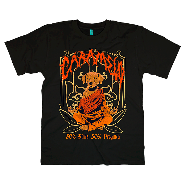 Camiseta Caramelo 50% Fúria 50% Preguiça