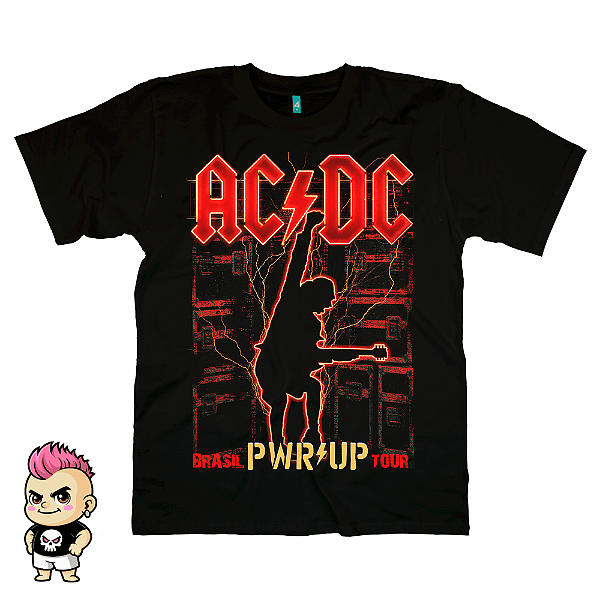 Camiseta Infantil Banda ACDC Power Up Tour 2026