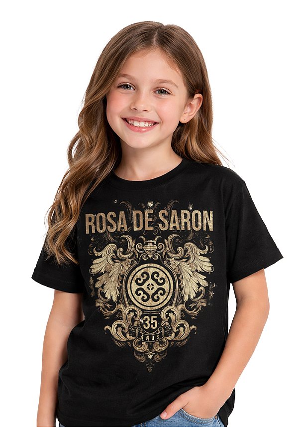 Camiseta Infantil - Rosa de Saron - 35 Anos