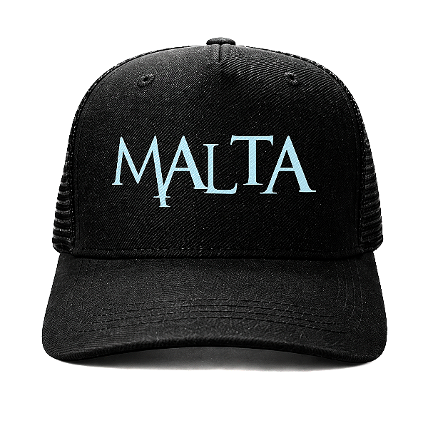 Boné Trucker - Malta - Logo Azul