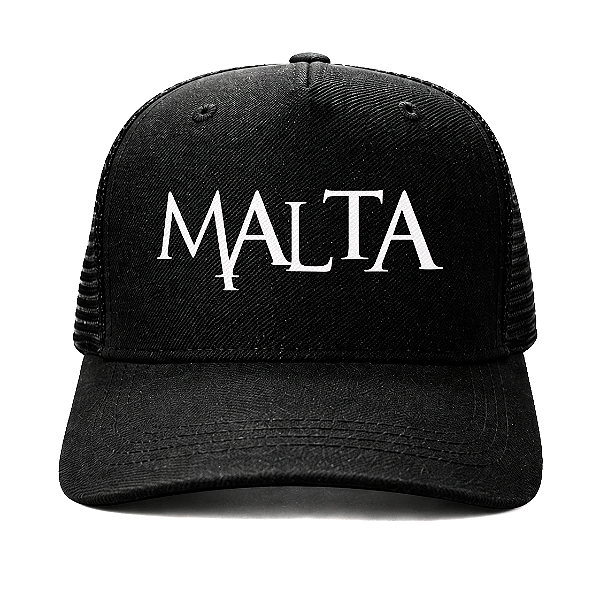 Boné Trucker - Malta - Logo Branco