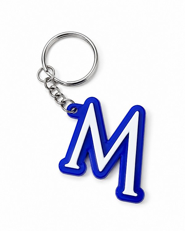Chaveiro 3D - Malta - M Branco