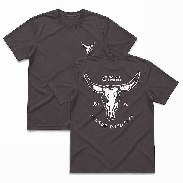 Camiseta - Victor Pradella - Crânio [Chumbo]