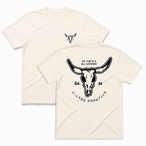 Camiseta - Victor Pradella - Crânio [Off White]