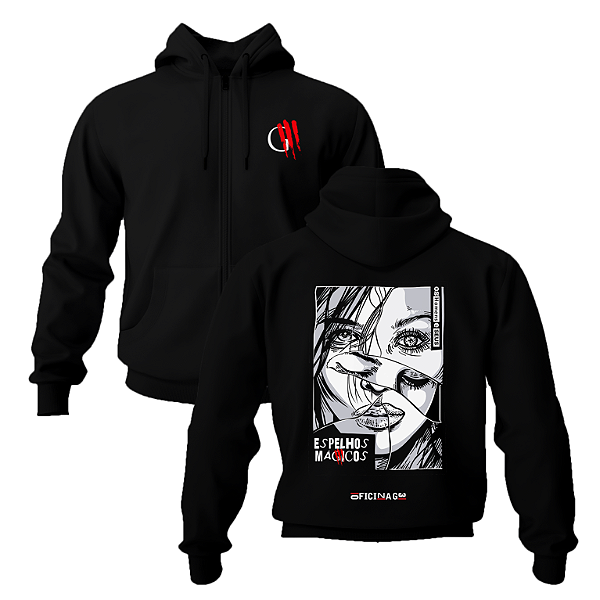 Blusa Moletom c/ Zíper - Oficina G3 - Espelhos Mágicos
