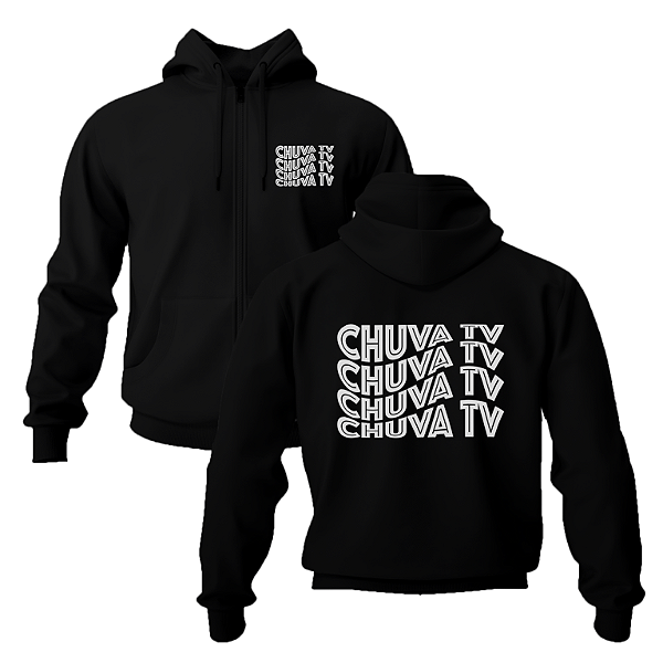 Blusa Moletom c/ Zíper - Chuva TV - Logo