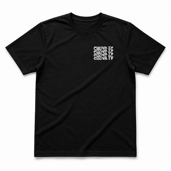 Camiseta - Chuva TV - Logo Mini [Preto]