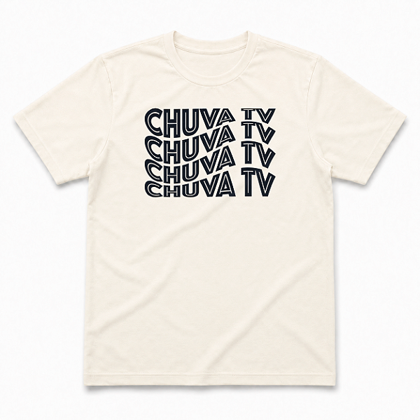 Camiseta - Chuva TV - Logo [Off White]