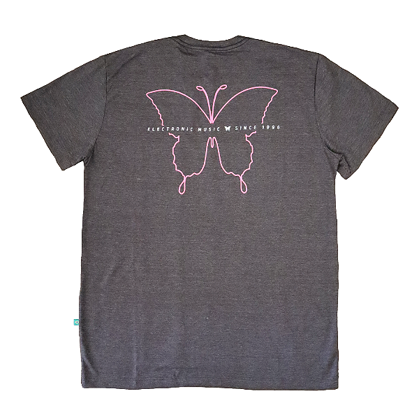 Camiseta XXXPERIENCE Butterfly - Cinza Chumbo