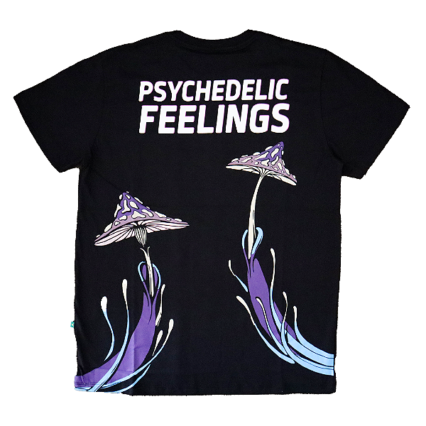 Camiseta XXXPERIENCE Psychedelics Feelings - Preta