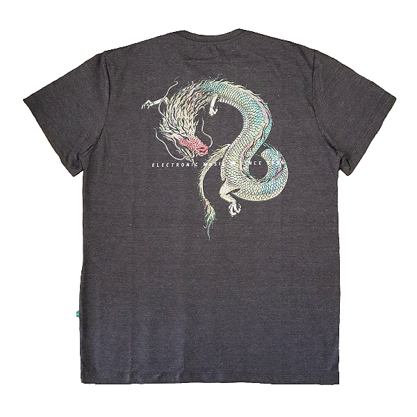 Camiseta XXXPERIENCE Dragon - Mescla Preta