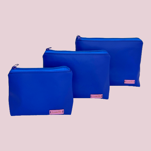 Kit Necessaire Trapézio PMG Azul Royal