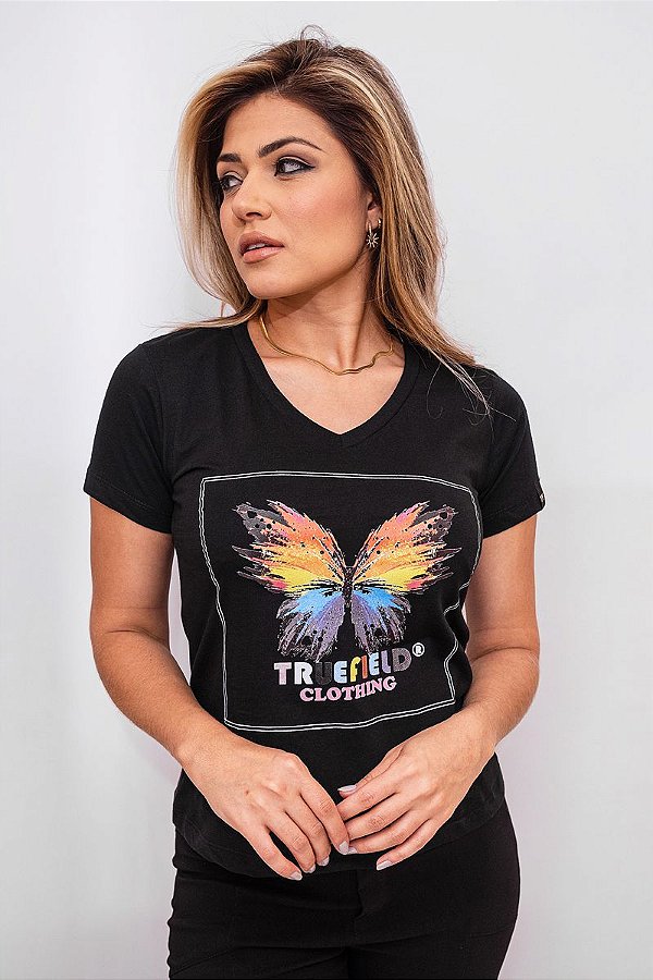 CAMISETA SILK BORBOLETA