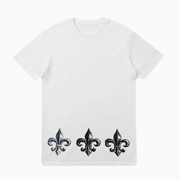 Camiseta Branca Flor de Lis