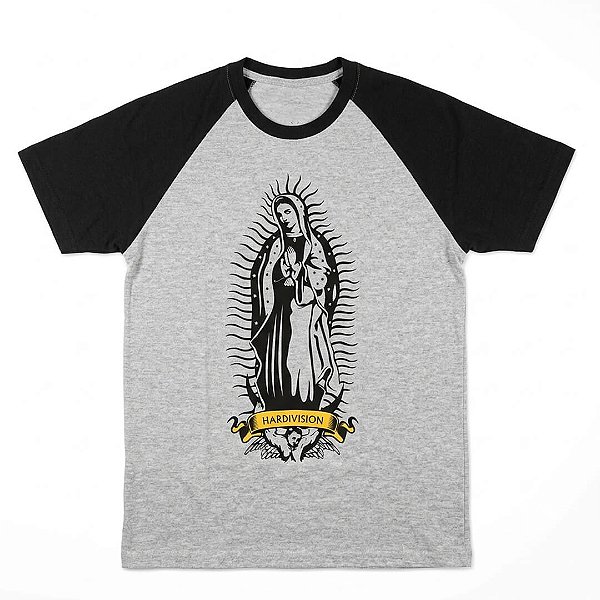 Camiseta Raglan Cinza Guadalupe