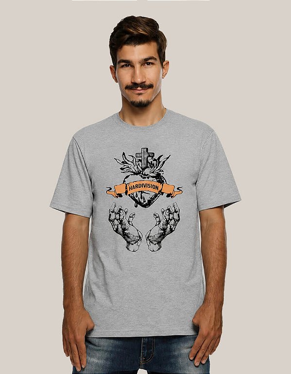 Camiseta Cinza Mescla Sagrado