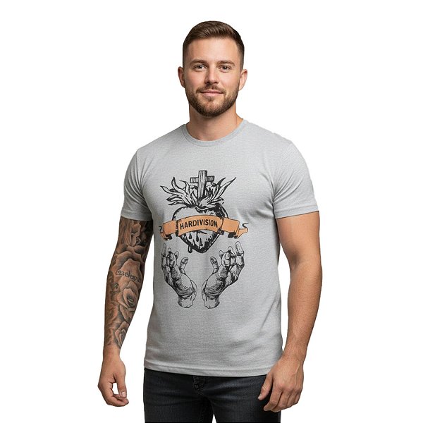 Camiseta Streetwear Cinza Sagrado - Manga Curta