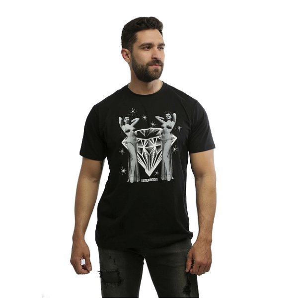 Camiseta Streetwear Preta Burlesque - Manga Curta