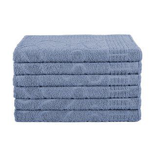 Toalha de Piso Banheiro kit com 06 Azul Pezinho Para Banheiro 65 x 45