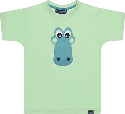 CAMISETA INFANTIL MENINO DINO 3D ALGODÃO VERDE