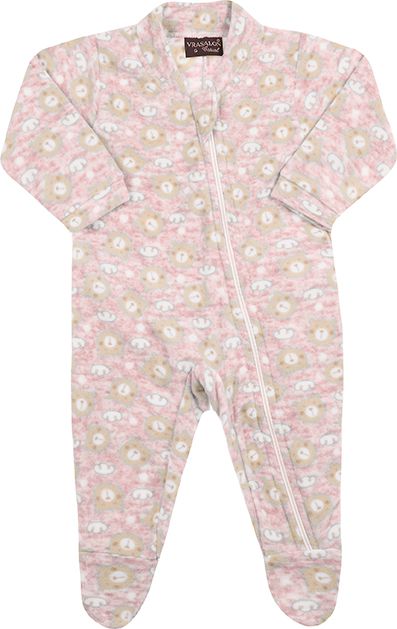 PIJAMA INFANTIL MENINA URSINHOS MEGA SOFT ROSA