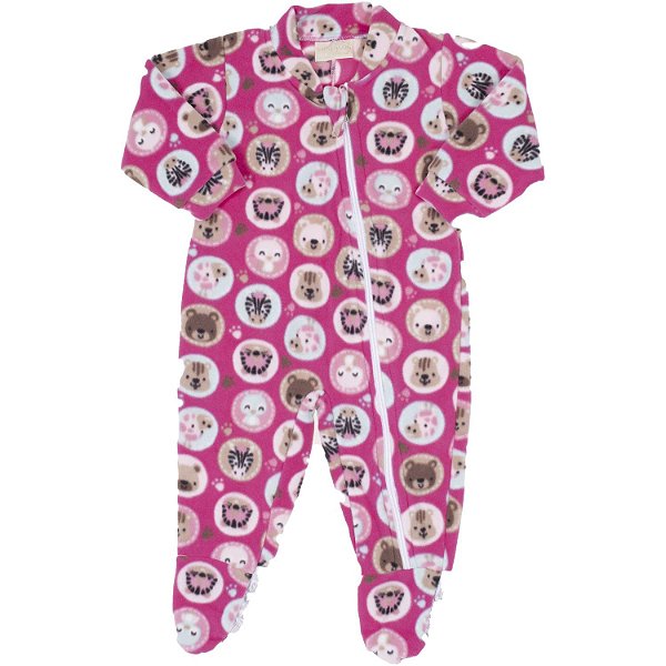 PIJAMA INFANTIL MENINA SAFARI SOFT PINK