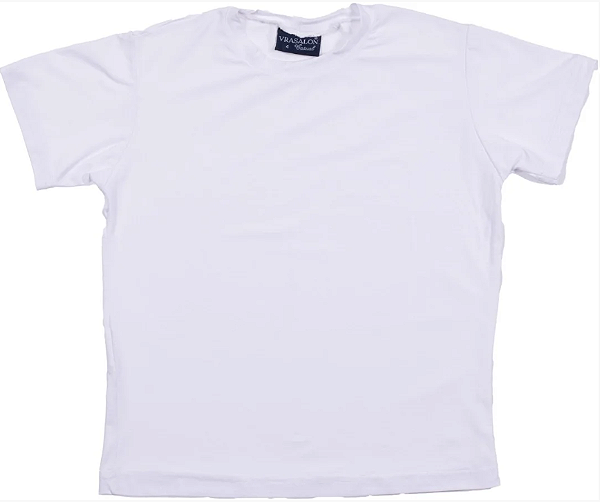 CAMISETA INFANTIL MENINO DRY FIT BRANCA