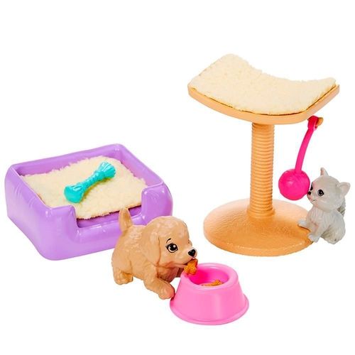 Playset Barbie Móveis e Acessórios com Pets Sortidos GRG56 - Mattel