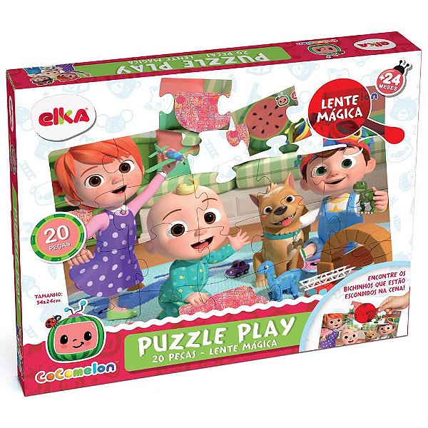 Quebra-Cabeça Puzzle Play 20 Peças Cocomelon 1200 - Elka