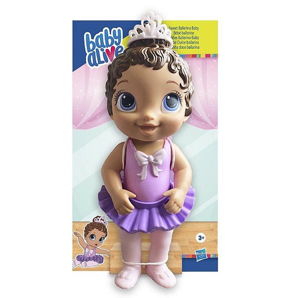 Boneca Baby Alive Doce Bailarina Roxa Morena F1273 Hasbro - Happily  Brinquedos