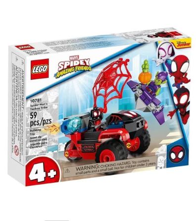 Lego Miles Morales Triciclo Eletronico do Homem-Aranha 10781 - Lego
