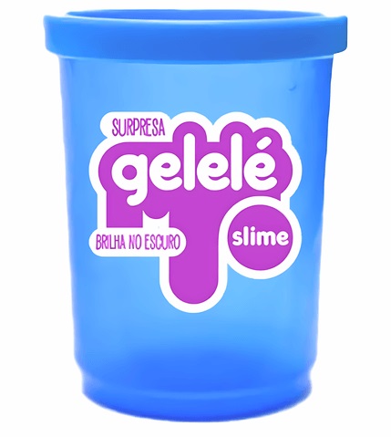 Slime Brilha no Escuro Surpresa Gelelé Cores Sortidas 110g - Doce Brinquedo