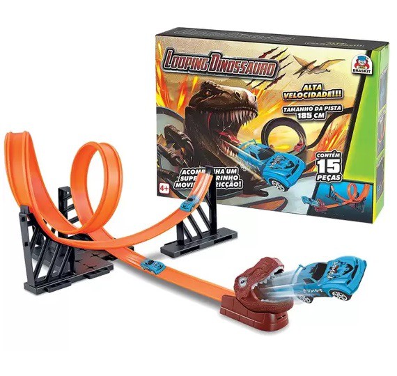 Pista Looping Dinossauro 0403 - Braskit