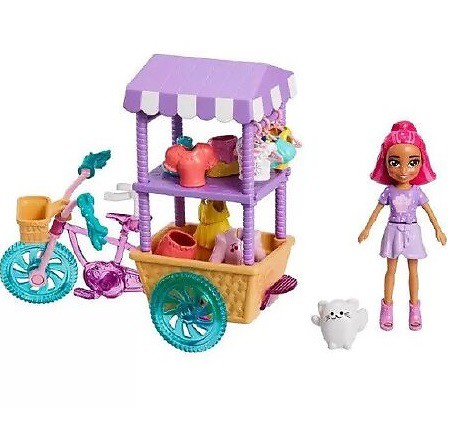 Polly Pocket Carrinho de Doces Surpresa HHx76 - Mattel