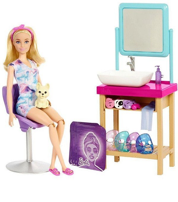 Barbie Playset Spa Dia de Máscaras HCM82 - Mattel