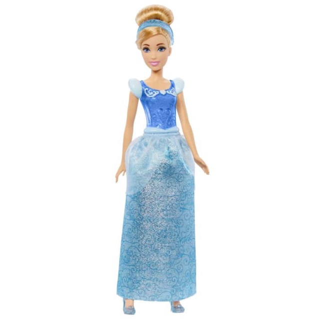 Boneca Princesa Disney Saia Cintilante Cinderela HLW02 - Mattel