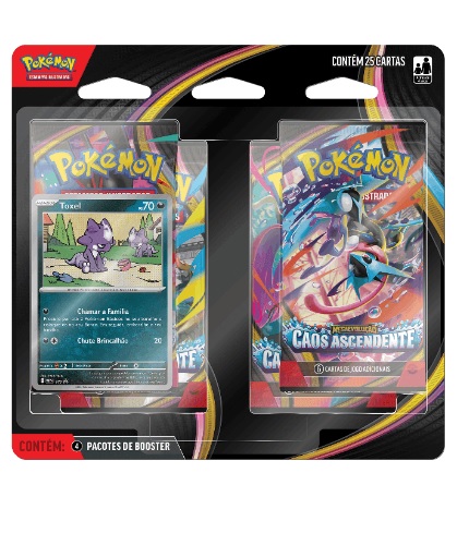 Pokémon Blister Quádruplo ME04 Caos Ascendente 95030039 - Copag