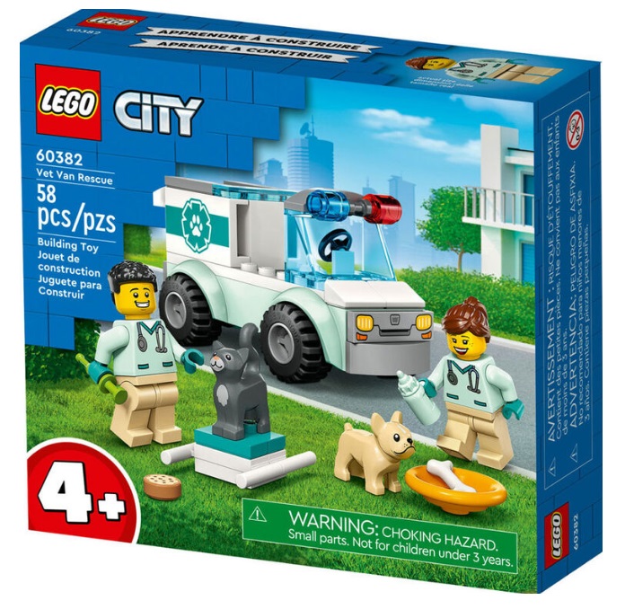 Lego City Van Veterinária de Resgate 60382 - LEGO