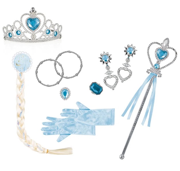 Kit Princesa Princess Me Box com Acessórios Azul BR2039 - Multikids